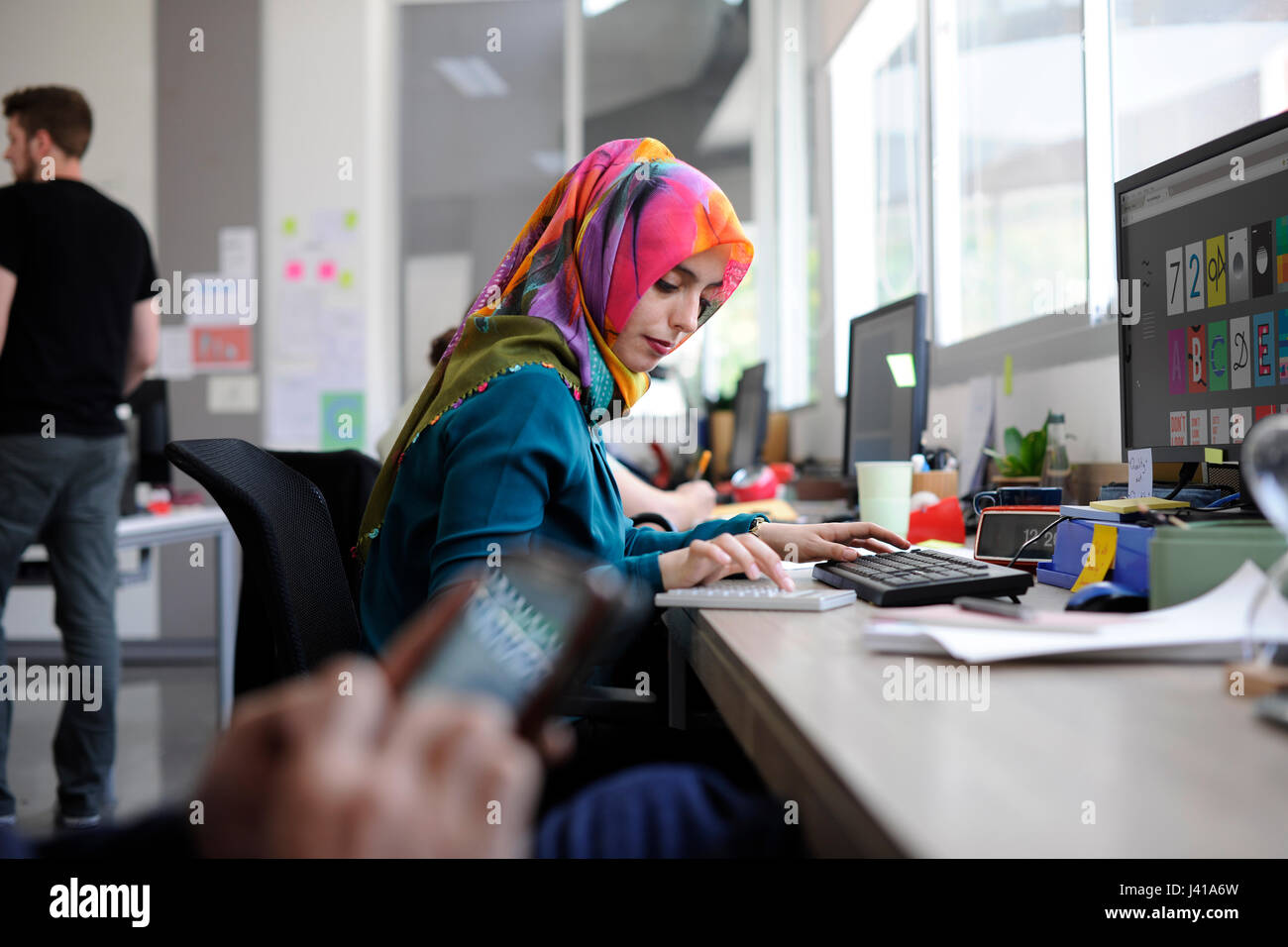Startup Business People Working in Office Stock Photo - Alamy