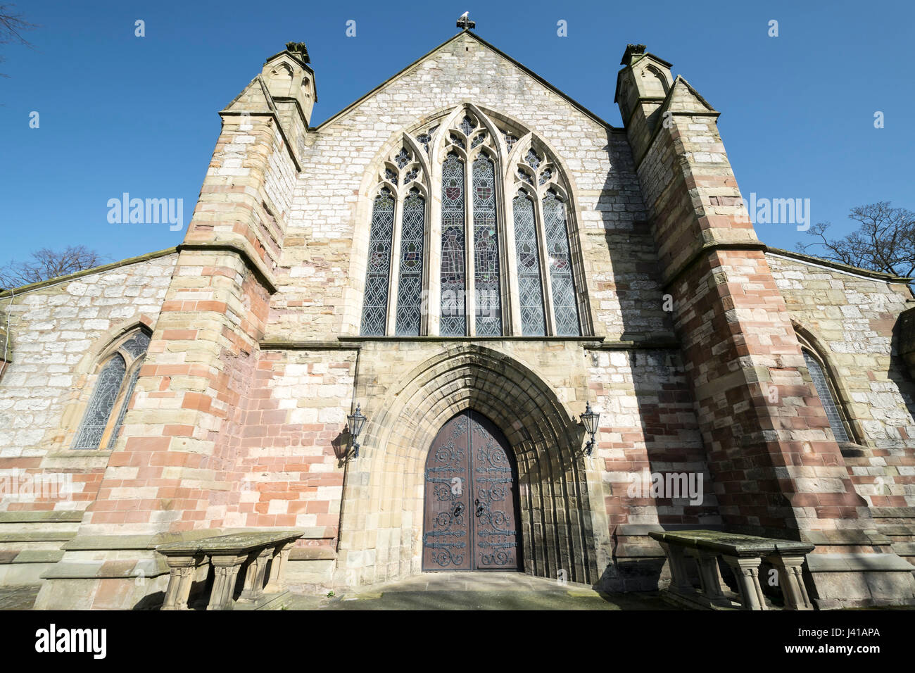 St Asaph Cathedral in Denbighshire North Wales Stock Photo