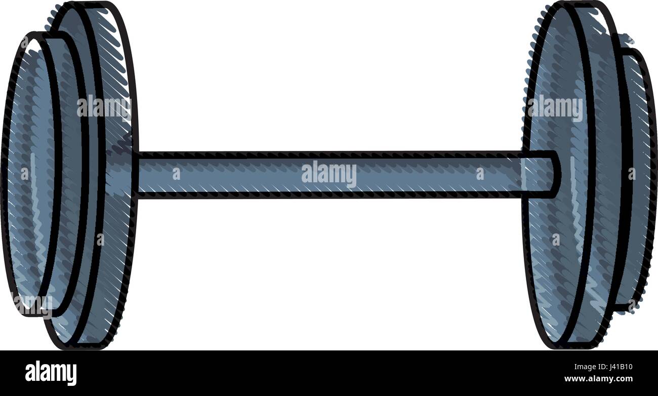 drawing dumbbell gym equipment sport image Stock Vector Image & Art Alamy