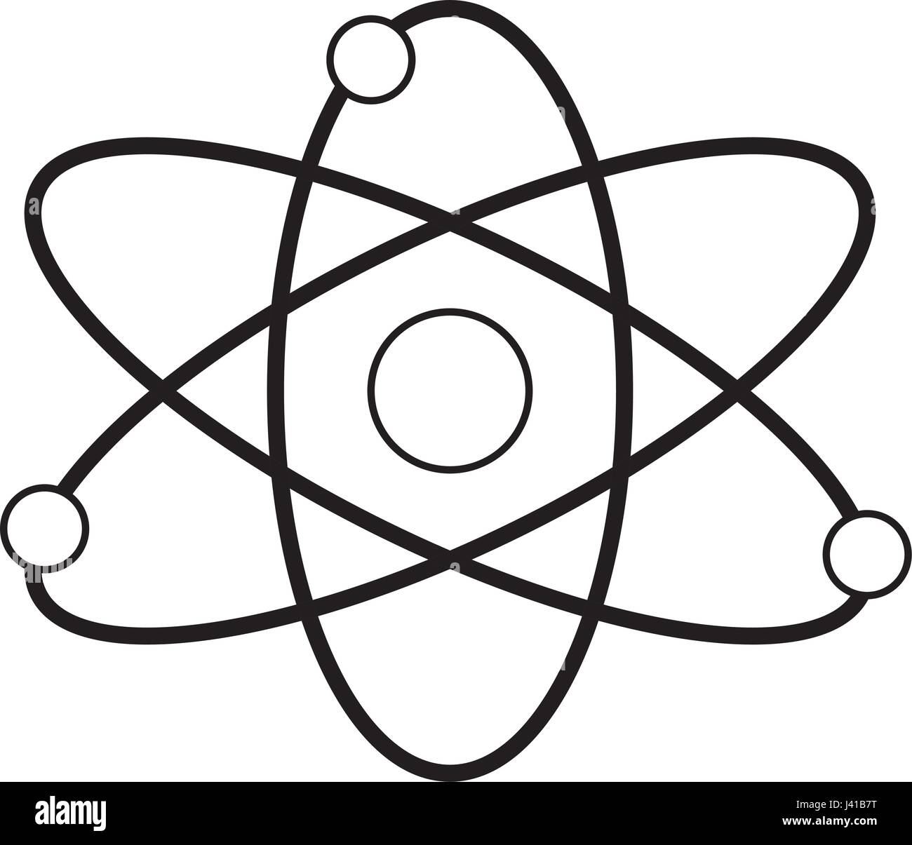 atom molecule particle structure biology line Stock Vector Image & Art