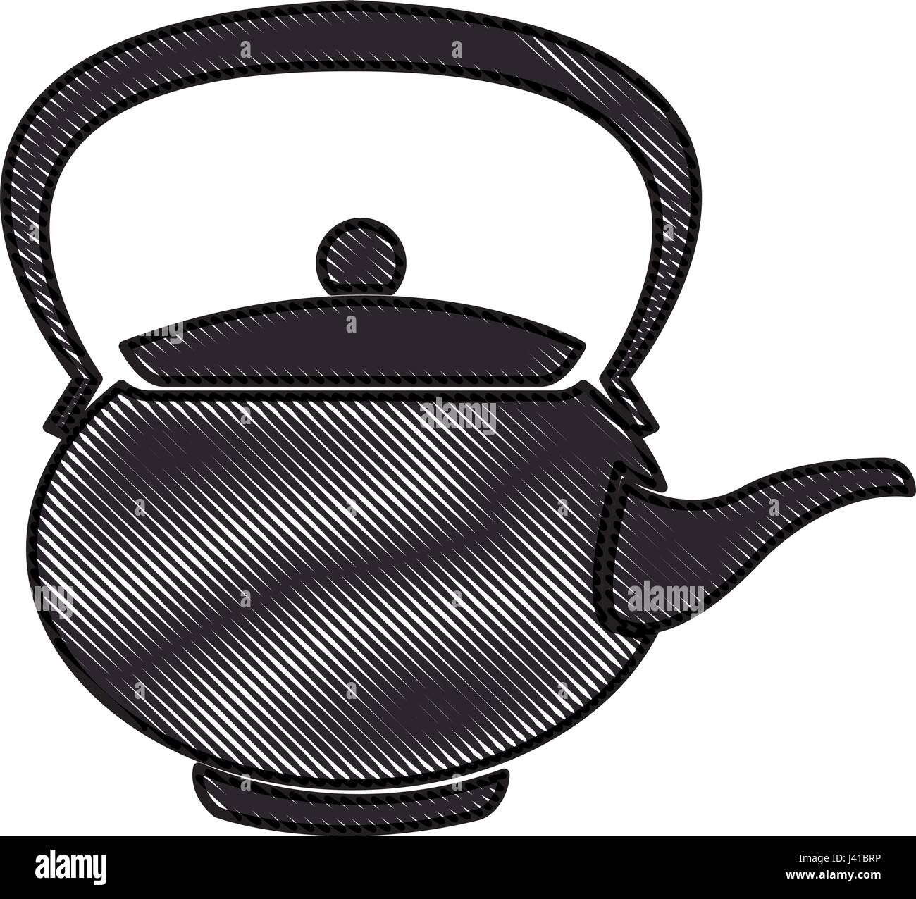 drawing teapot ceramic japanese culture traditional Stock Vector Image & Art Alamy