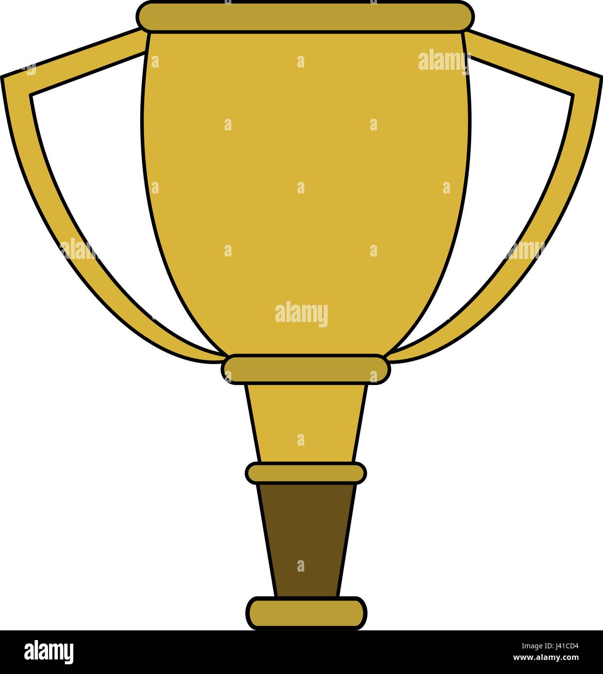 colorful image cartoon golden cup trophy Stock Vector Image & Art - Alamy