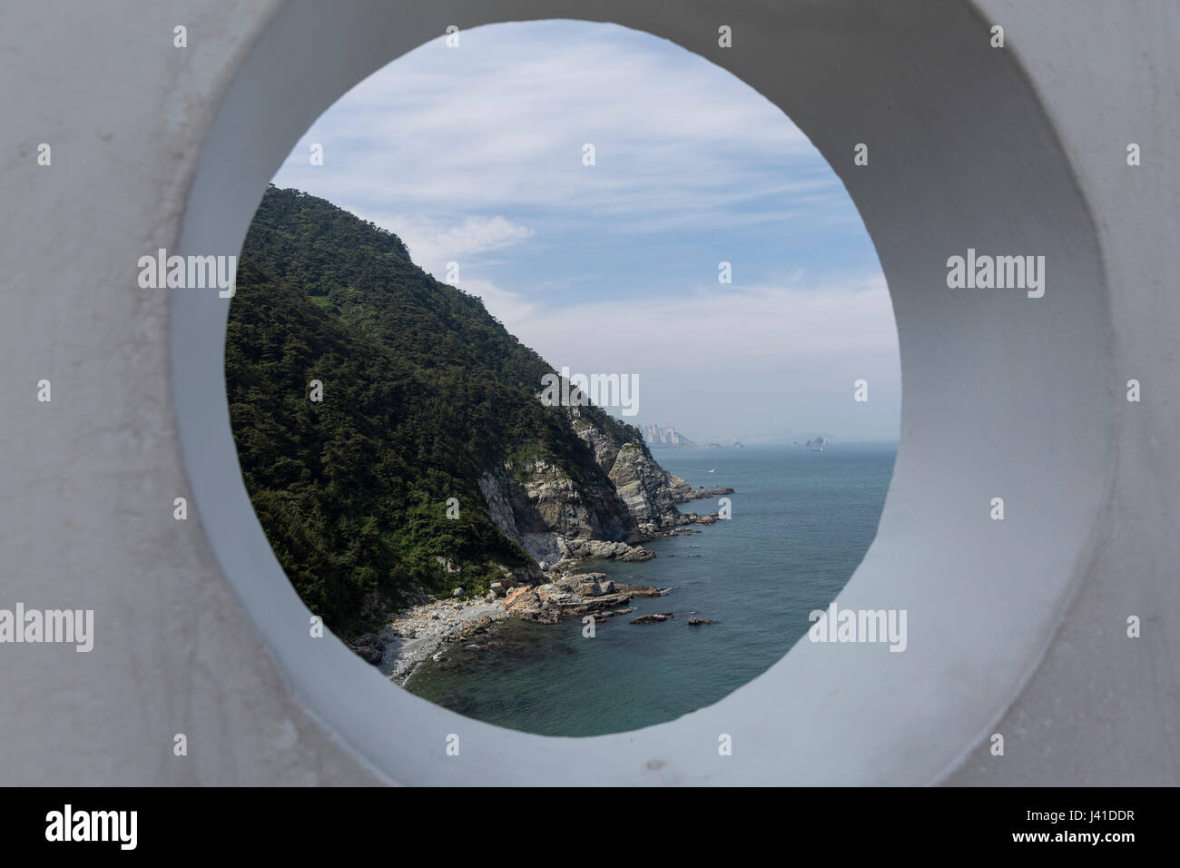 The Rock Beach Of Taejongdae Park Busan South Korea Stock