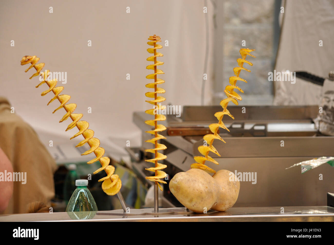 Three on a stand having an helix shape Stock Photo