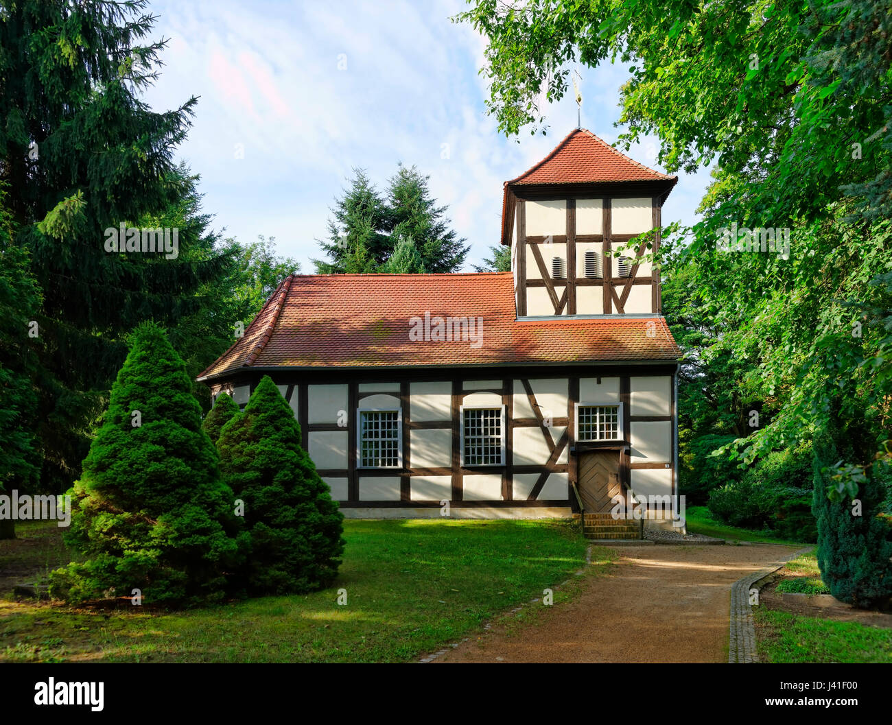 Village Church in Ferch, Municipality of Schwielowsee, Brandenburg ...