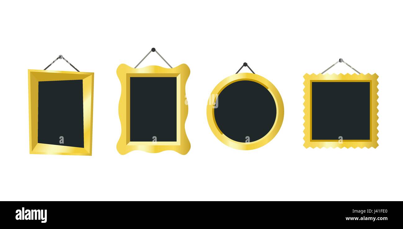 Gold framework vector hires stock photography and images Alamy