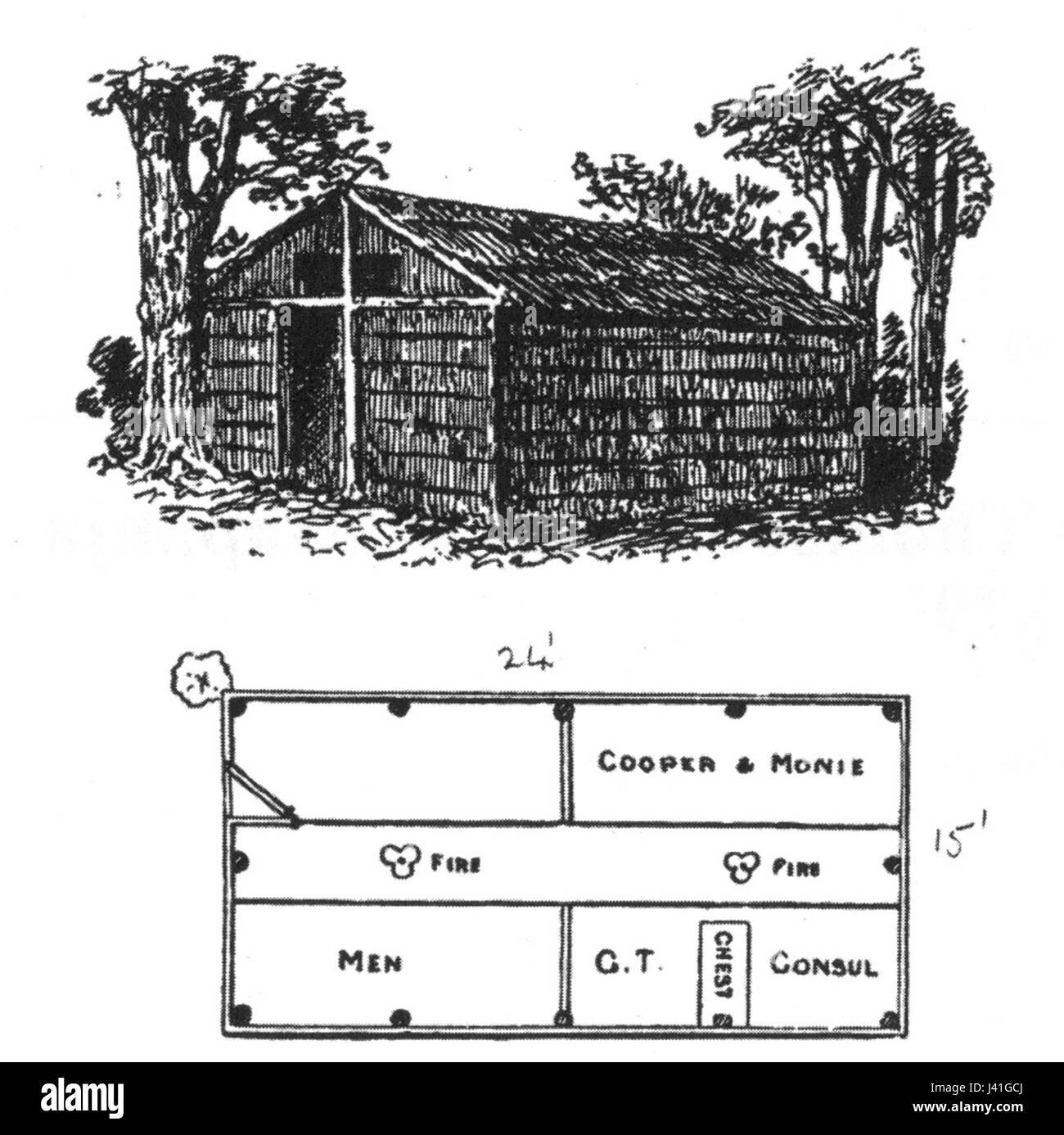 Mann's Spring house Stock Photo Alamy