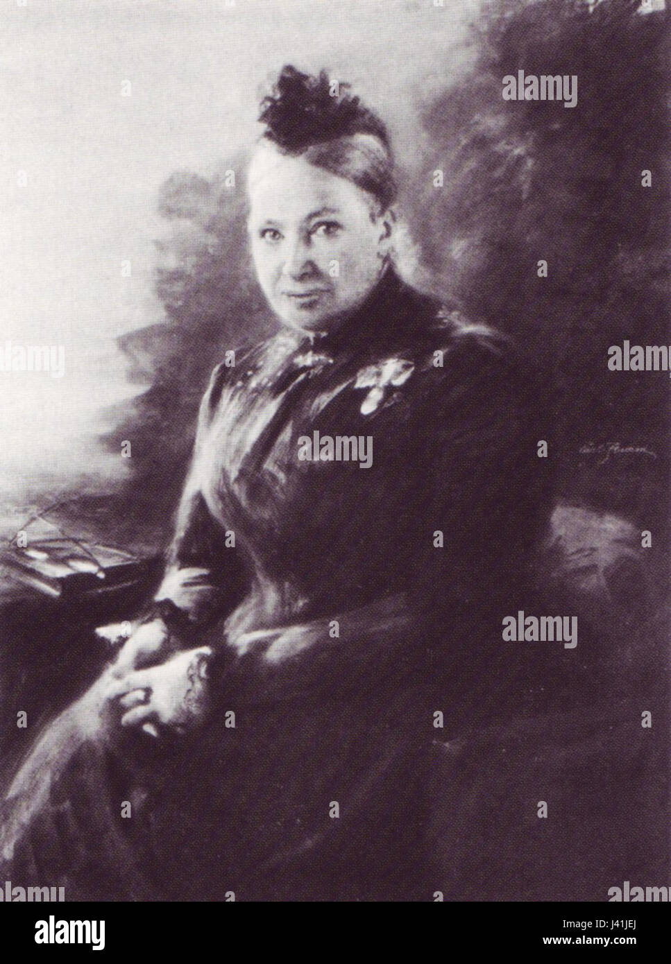 Maria zanders Pastell Carl Flamm 1902 Stock Photo