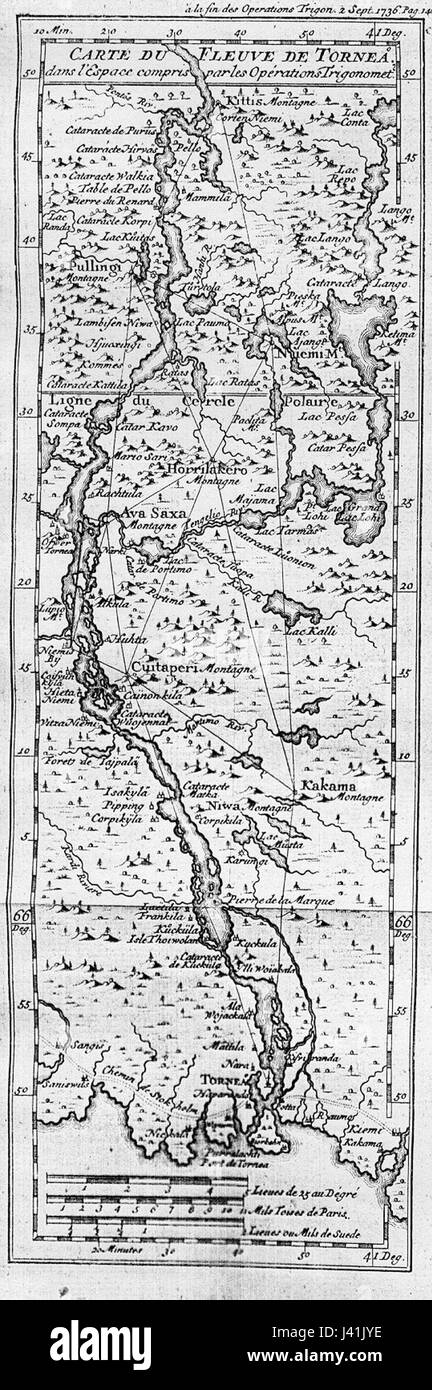 Maupertuis map long Stock Photo Alamy