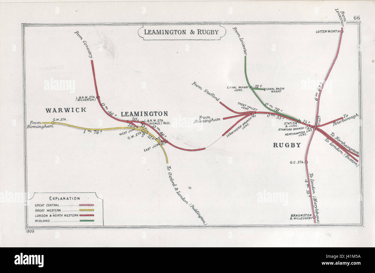 Map of leamington hires stock photography and images Alamy