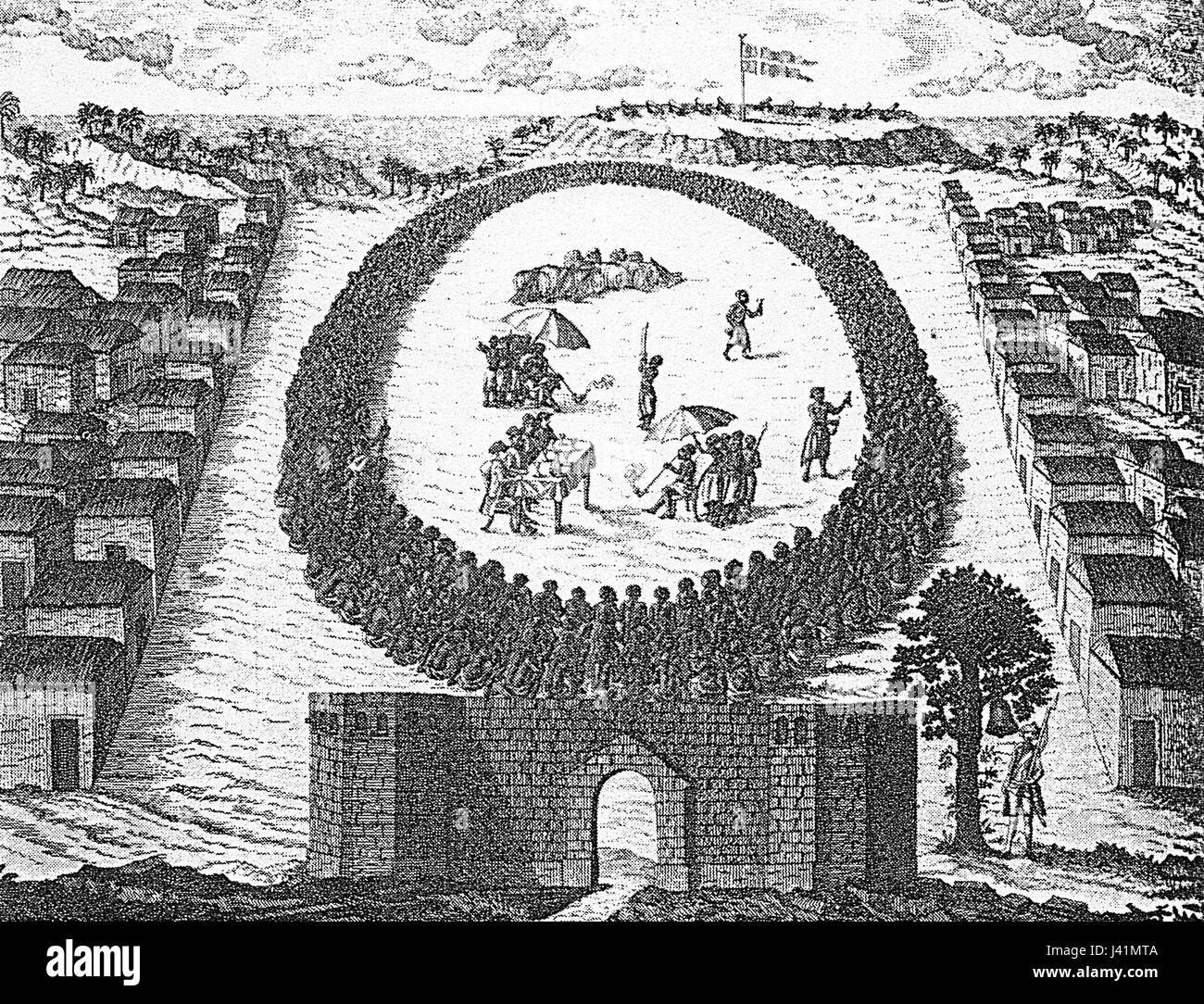An image or reference to the Kongensteen, likely a historical object, building, or landmark, from 1784. It represents an important piece of historical culture or heritage. Stock Photo