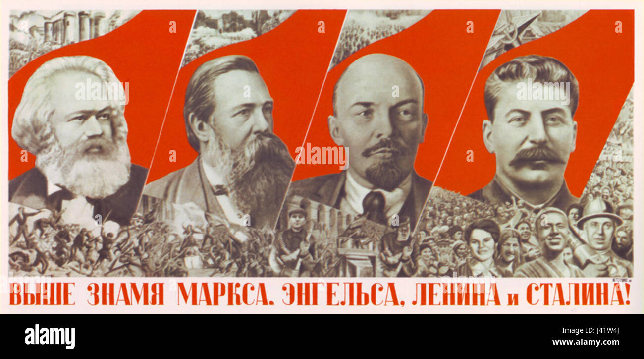 Marx, Engels, Lenin, Stalin (1933) Stock Photo