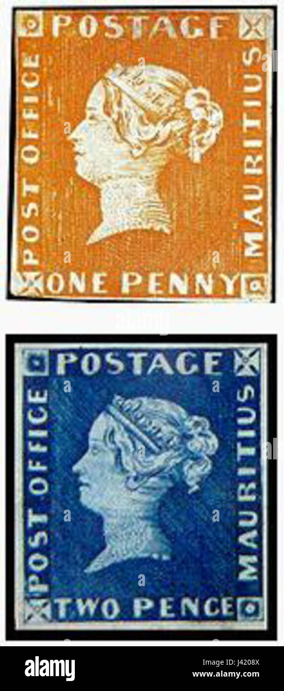 Mauritius Post Office Stamps Stock Photo Alamy