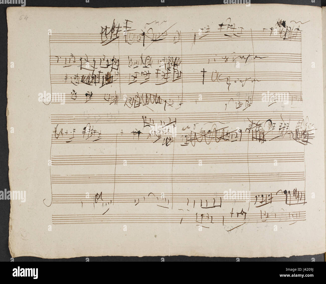 Ludwig van Beethoven   String Quartet Op 131   British Library Add MS 38070 f51v Stock Photo