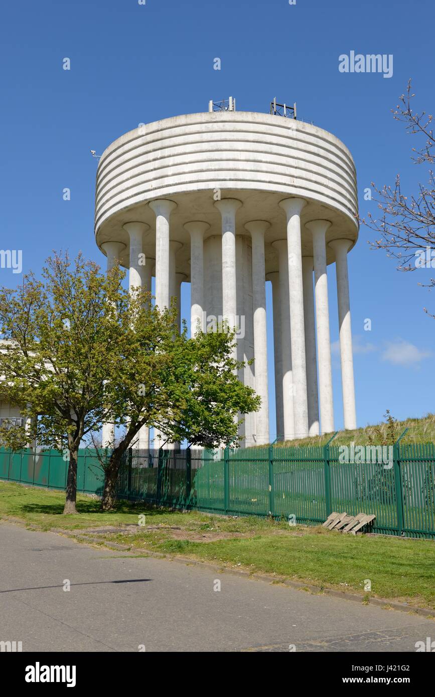 Garthamlock water tower, Craigend, Waterworks, Glasgow, Scotland, UK