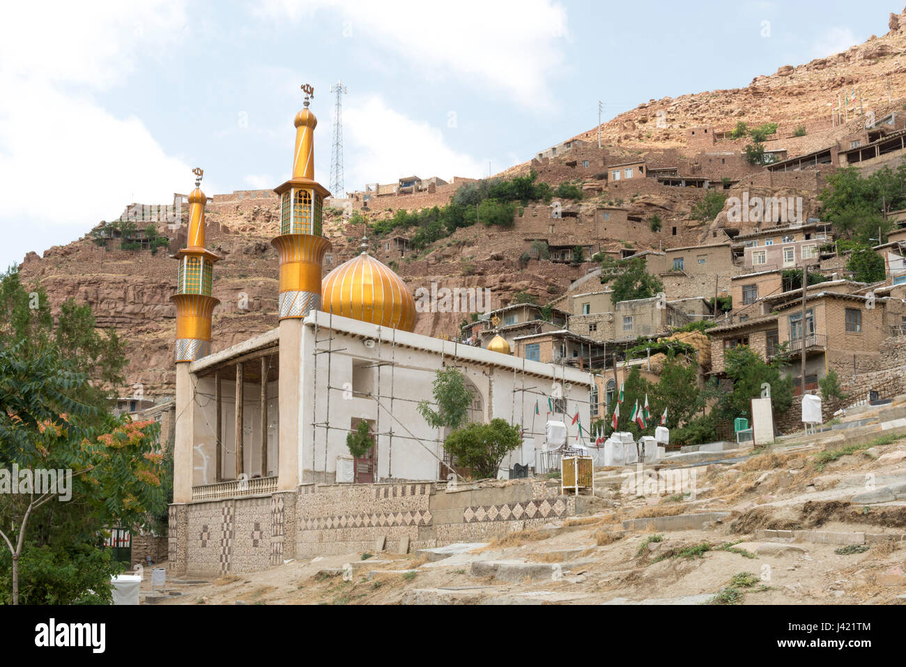 The Local Mosque, Esfidan, A Traditional Rural Village, North Khorasan Province, IRAN Stock Photo