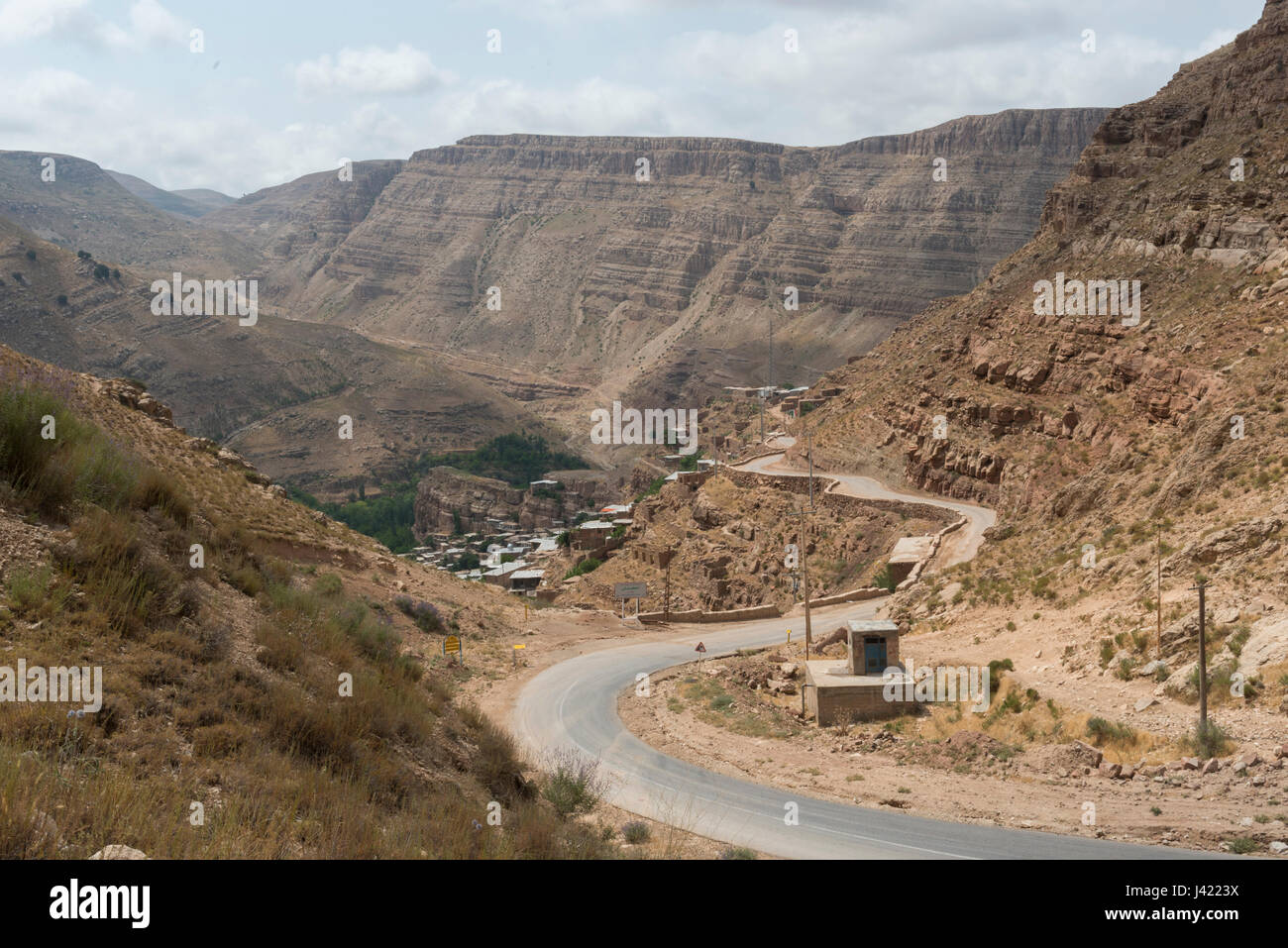 Road To Esfidan, A Traditional Rural Village, North Khorasan Province, IRAN - 27/07/2016 Stock Photo