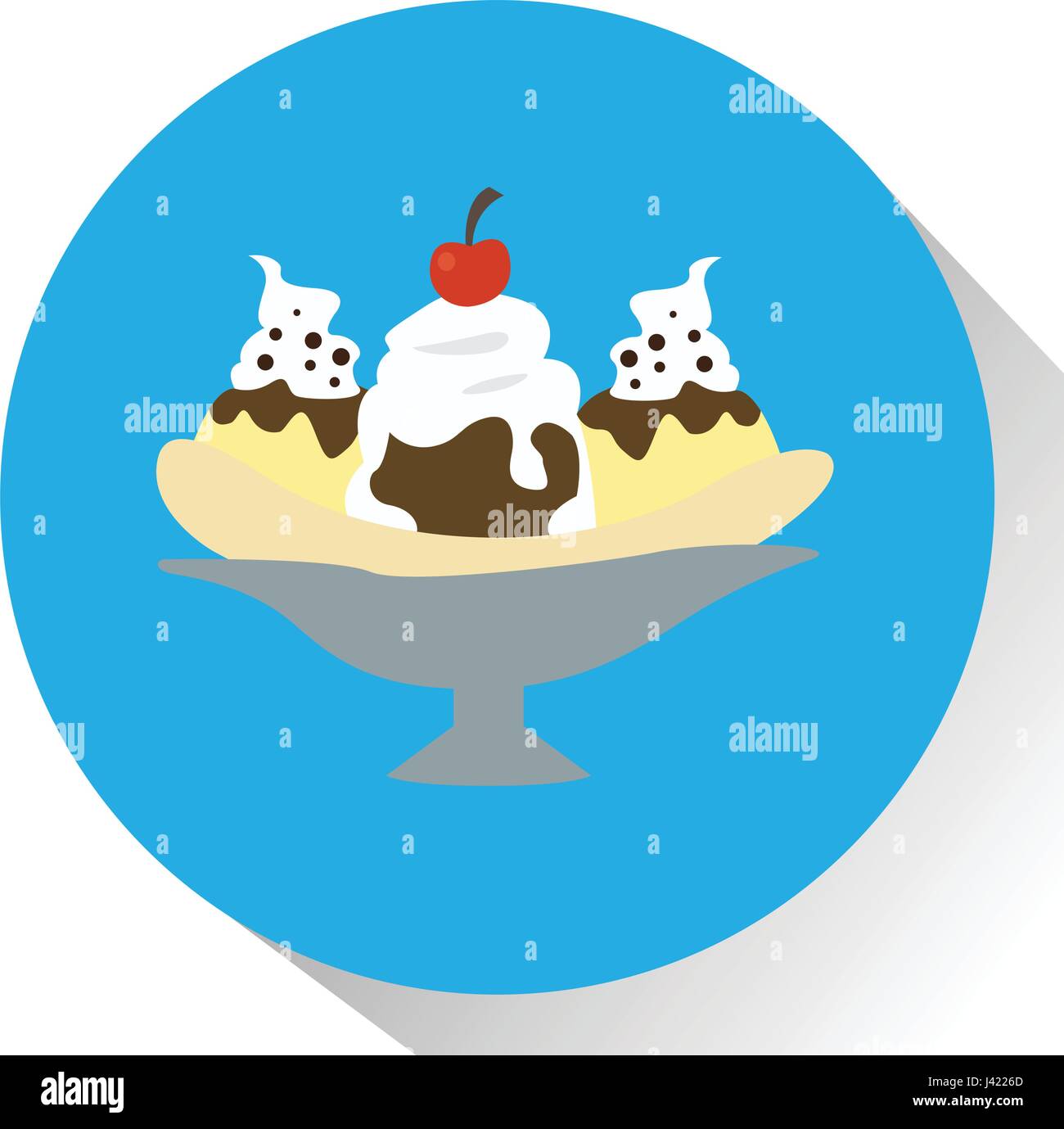 Closeup ice cream Stock Vector Images - Alamy
