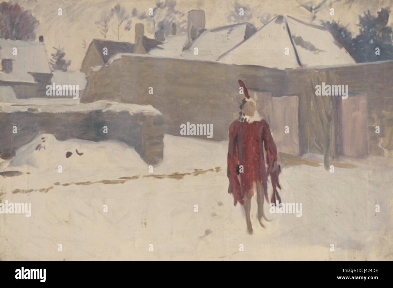 Mannikin in the Snow by John Singer Sargent Stock Photo
