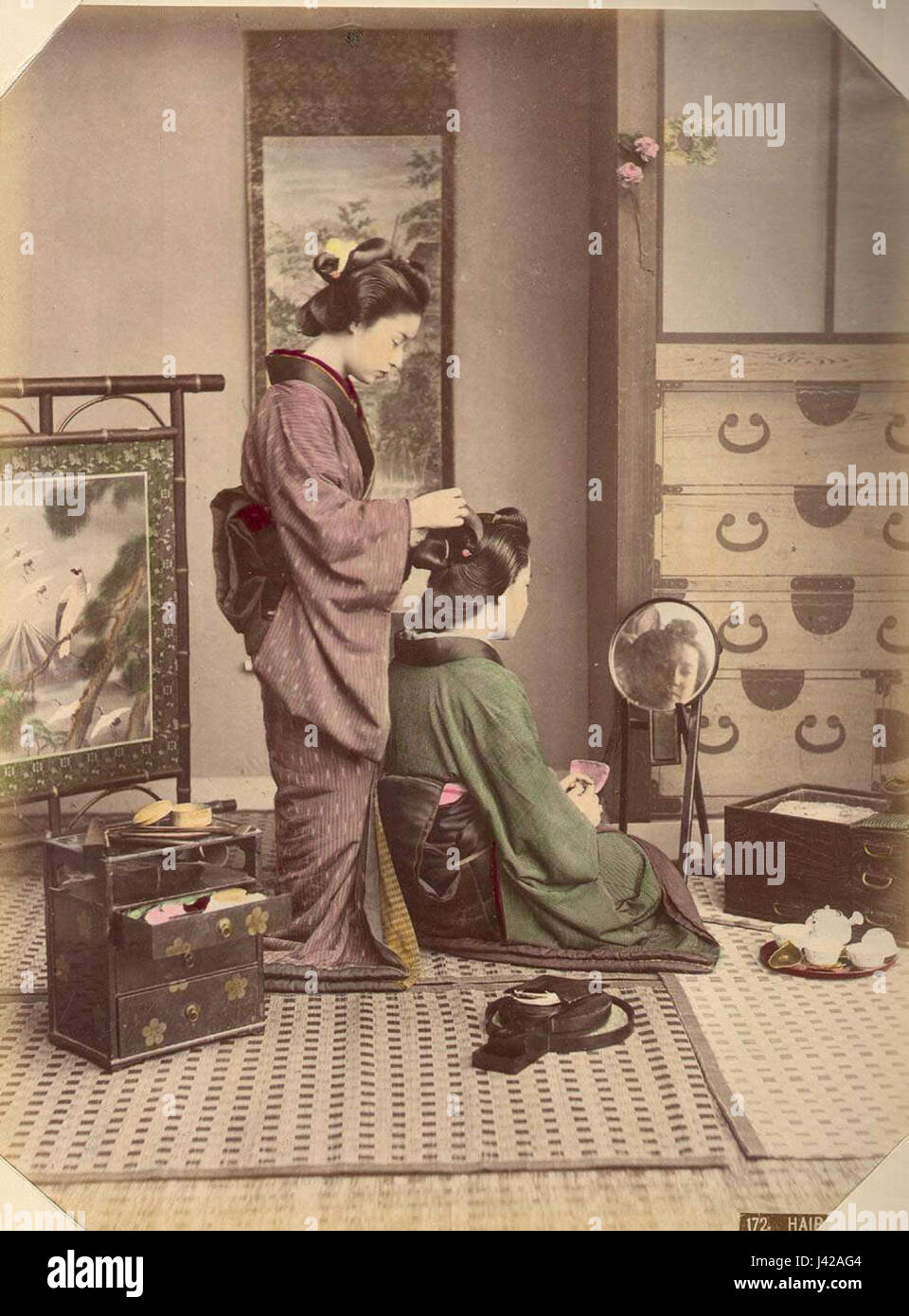 Hairdressing art history hi-res stock photography and images - Alamy