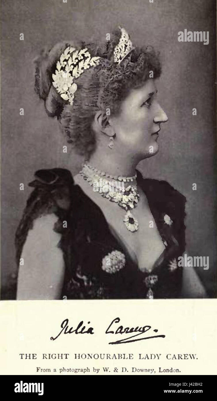 Lady Julia Carew by W. & D. Downey Stock Photo