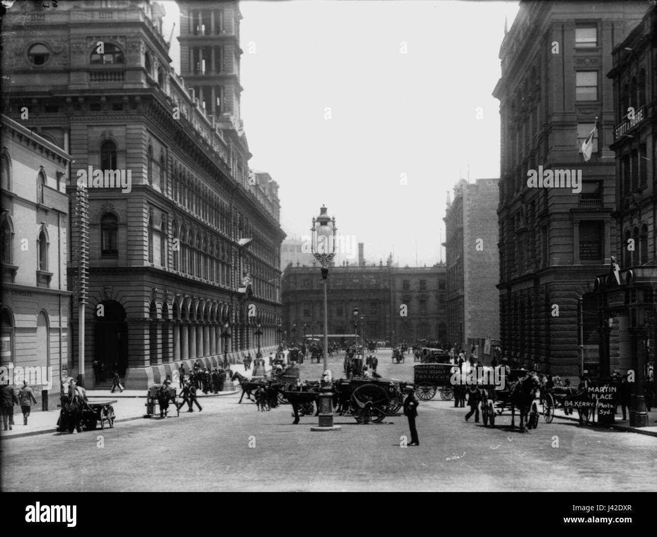 Martin Place from The Powerhouse Museum Collection Stock Photo