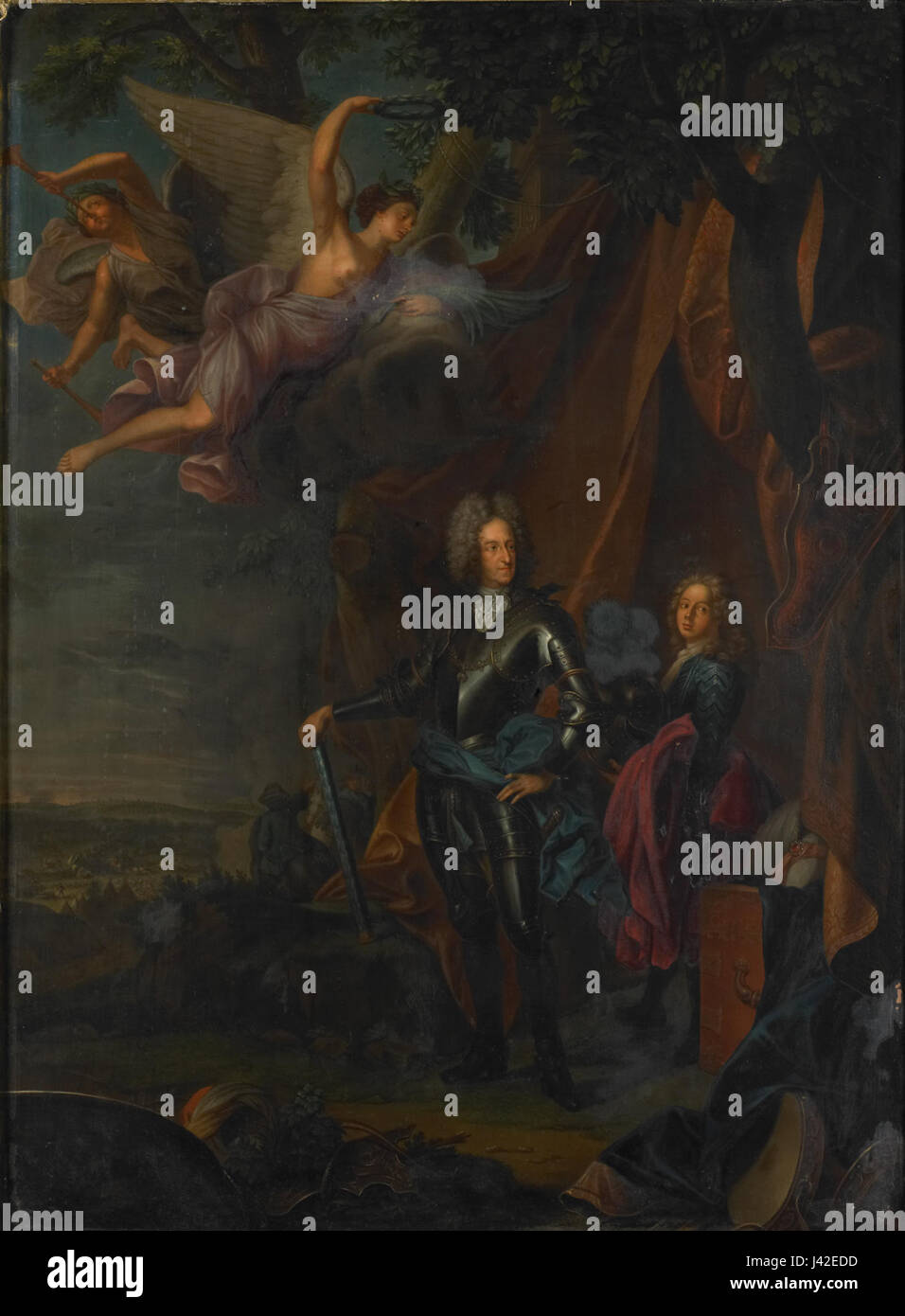 Maximilian II Maria Emanuel (1662 1726). Keurvorst van Beieren, in de slag bij Mohacs tegen de Turken Rijksmuseum SK A 4016 Stock Photo