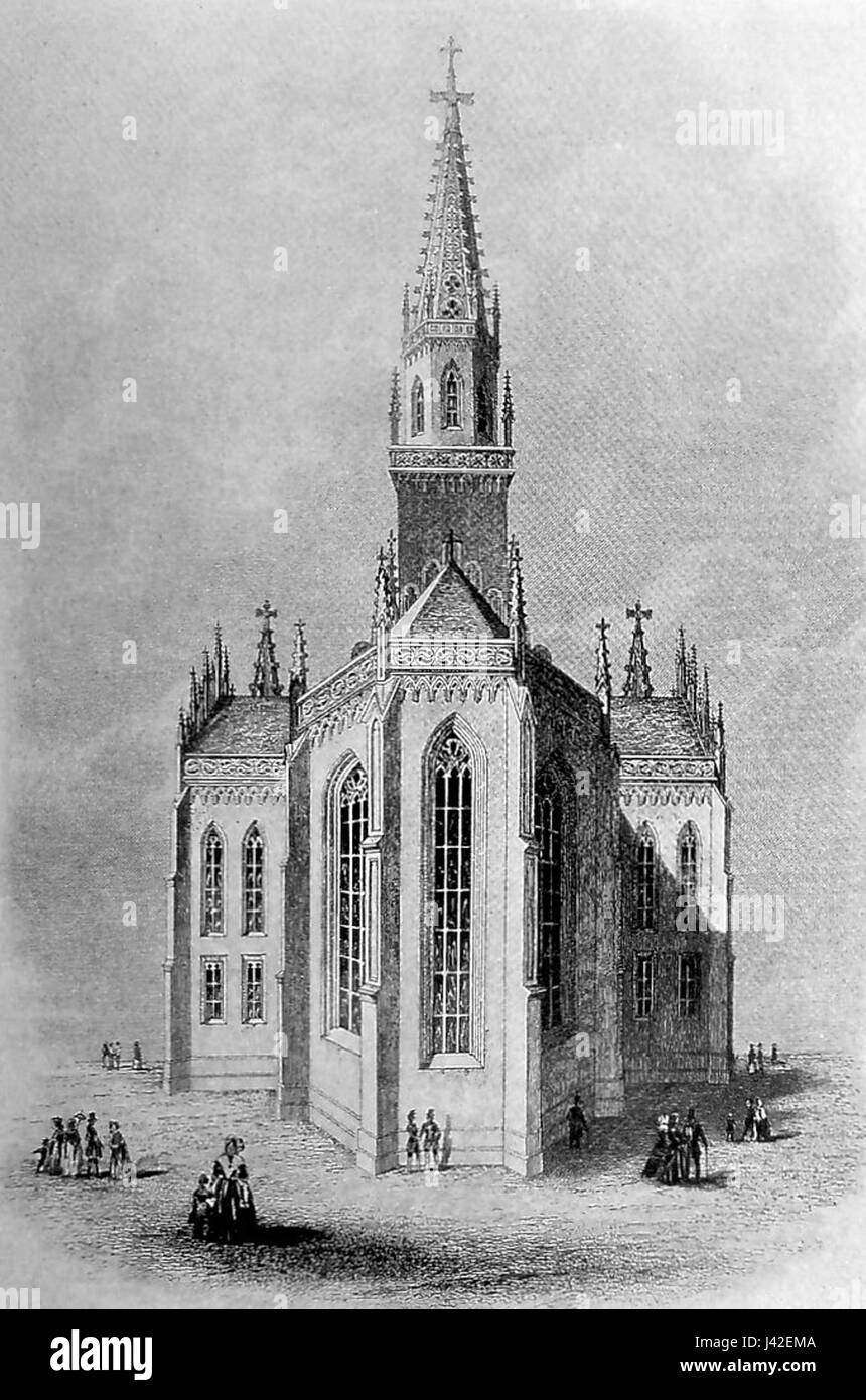 Leipzig Alte Trinitatiskirche Ost 1847 Stock Photo Alamy