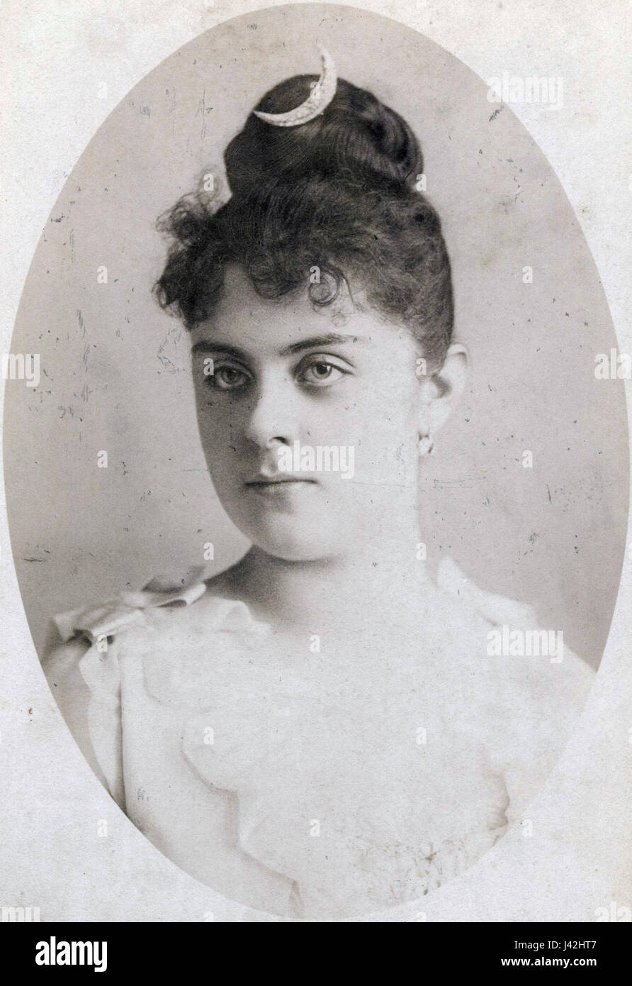 Mary Vetsera 1888 (cropped) Stock Photo