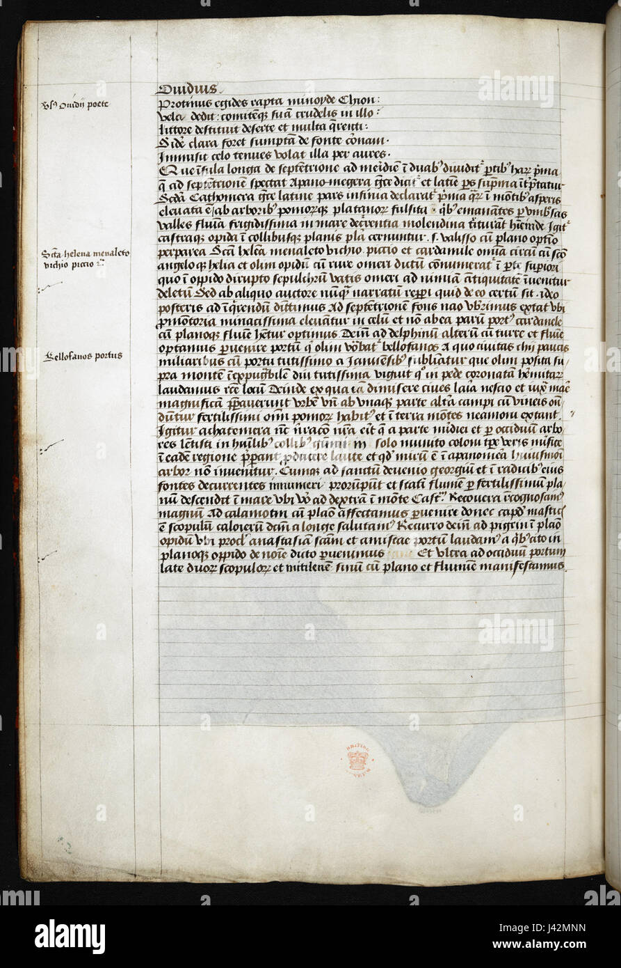 Liber Insularum Cycladum (Arundel MS 93.art.7, f.150v) Stock Photo