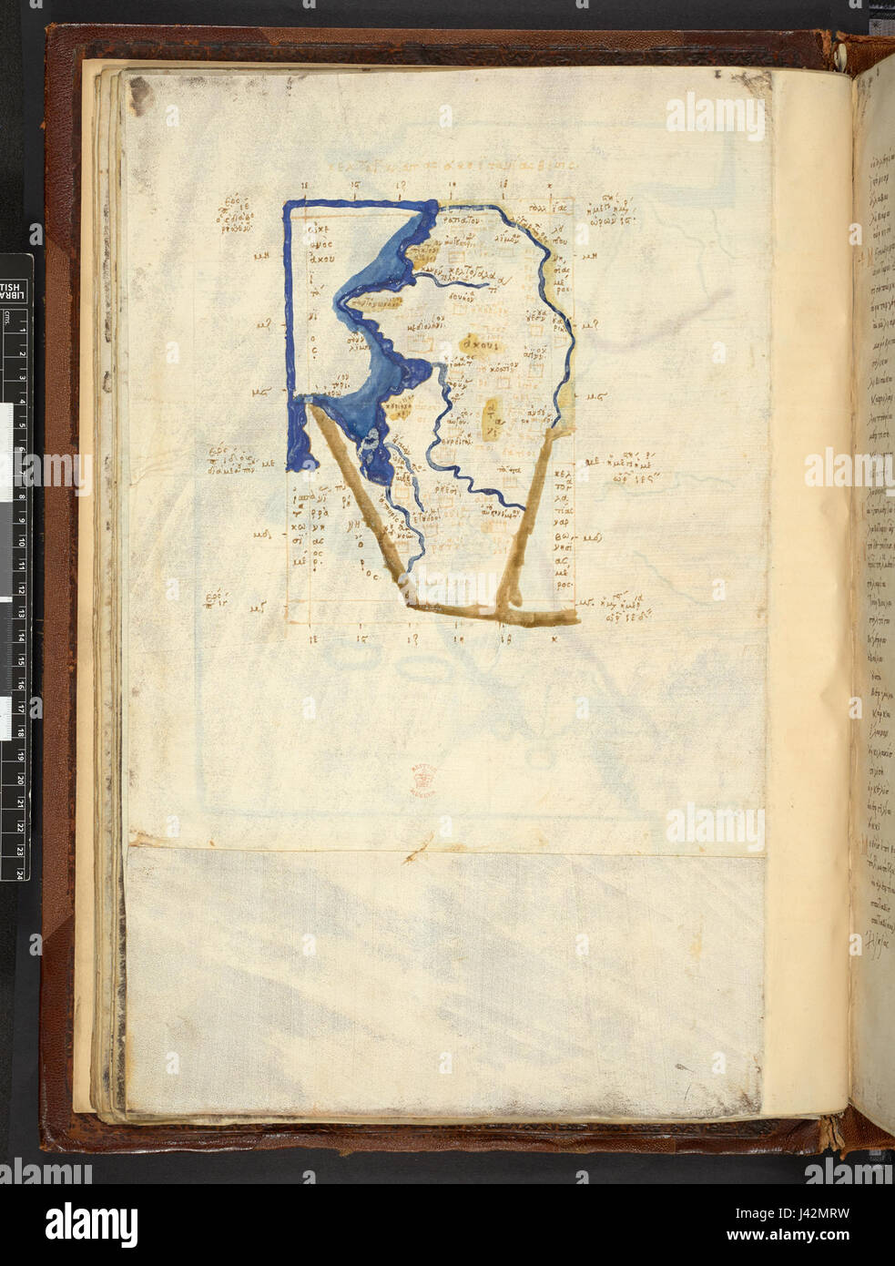 This refers to a map based on Ptolemy's ancient geographical work ...