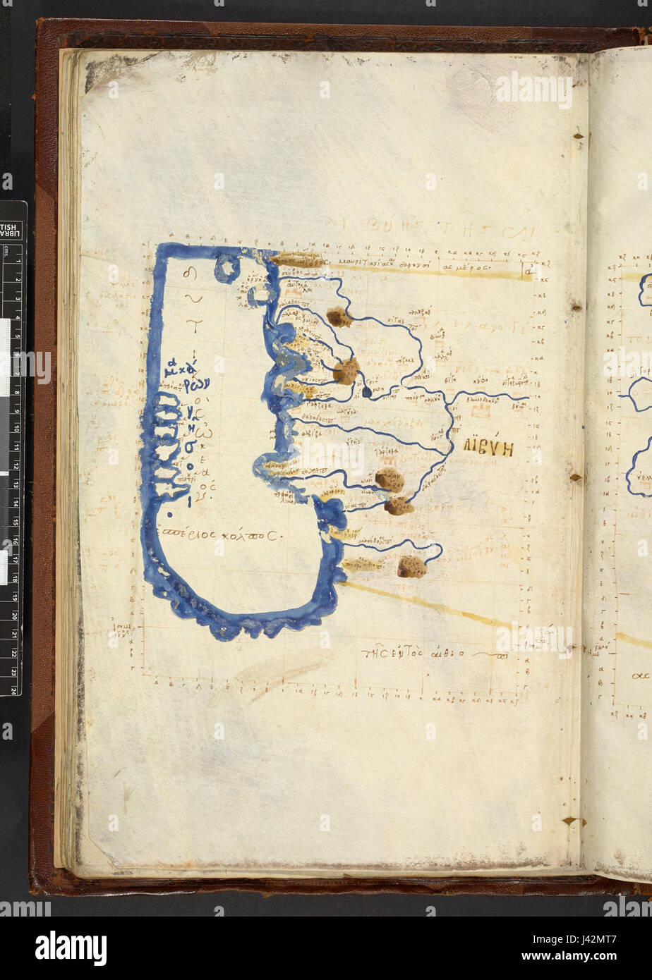 This map is based on Ptolemy's 'Geographia,' a work from ancient Greece ...
