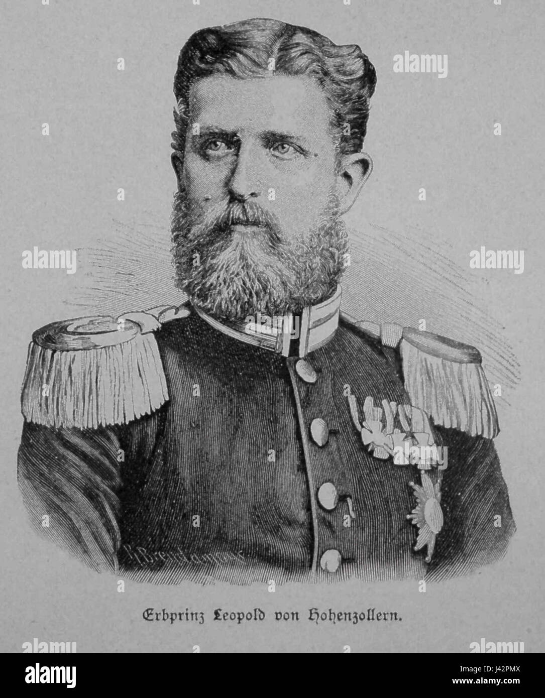 Leopold von Hohenzollern Stock Photo