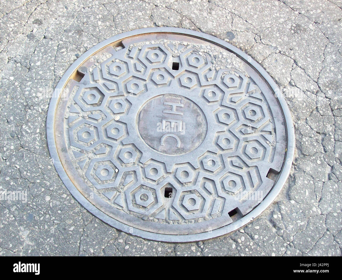 London Ontario Manhole cover06 Stock Photo