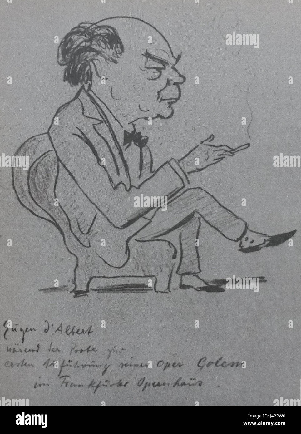 Lino Salini, Eugen d'Albert Stock Photo Alamy