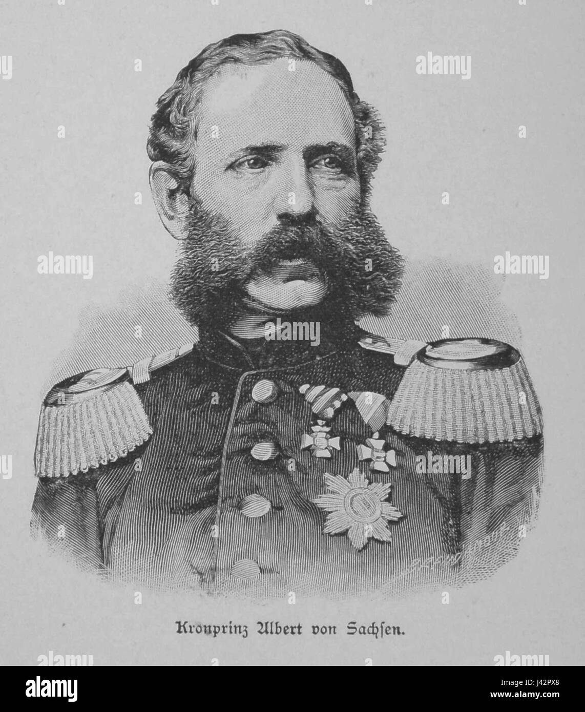Kronprinz Albert von Sachsen Stock Photo