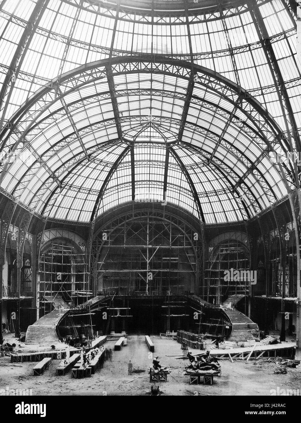 Le Grand Palais (en construction Stock Photo Alamy