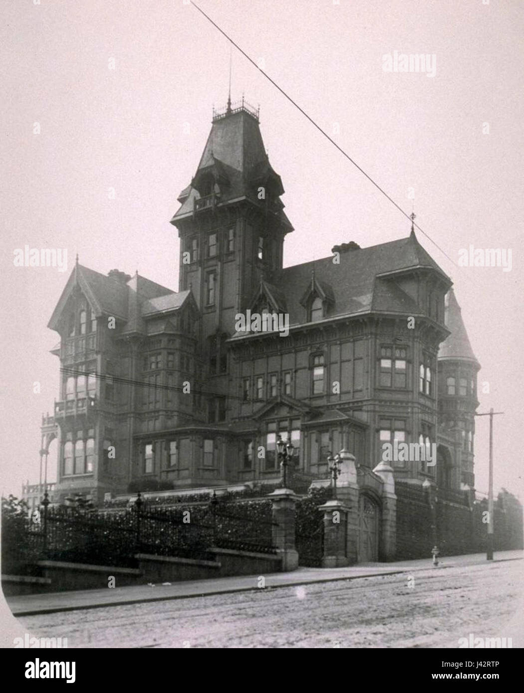 The Mark Hopkins Mansion is an iconic historical building located on ...