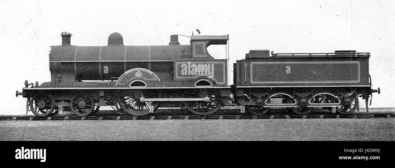 LNWR Precursor class locomotive 513 Precursor (Howden, Boys' Book of Locomotives, 1907) Stock Photo