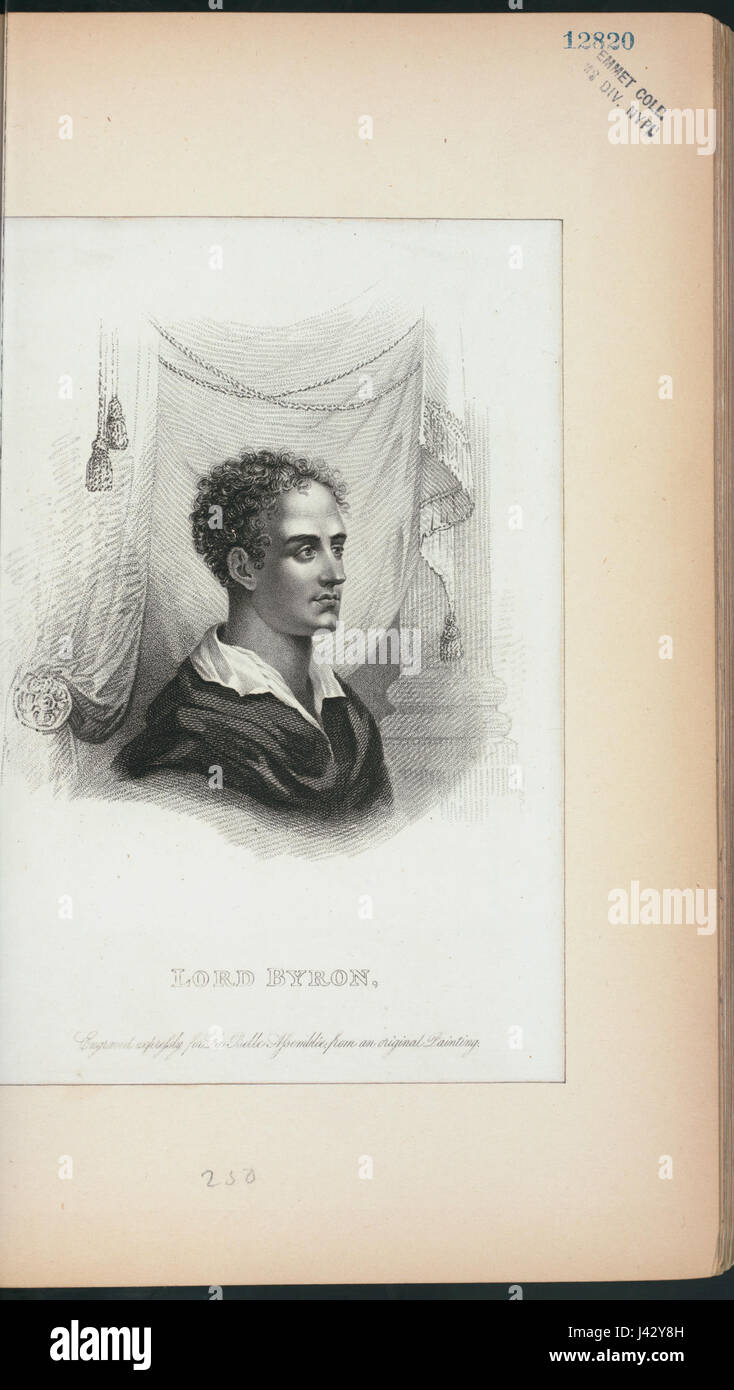 Lord Byron (NYPL Hades 255381 431289) Stock Photo