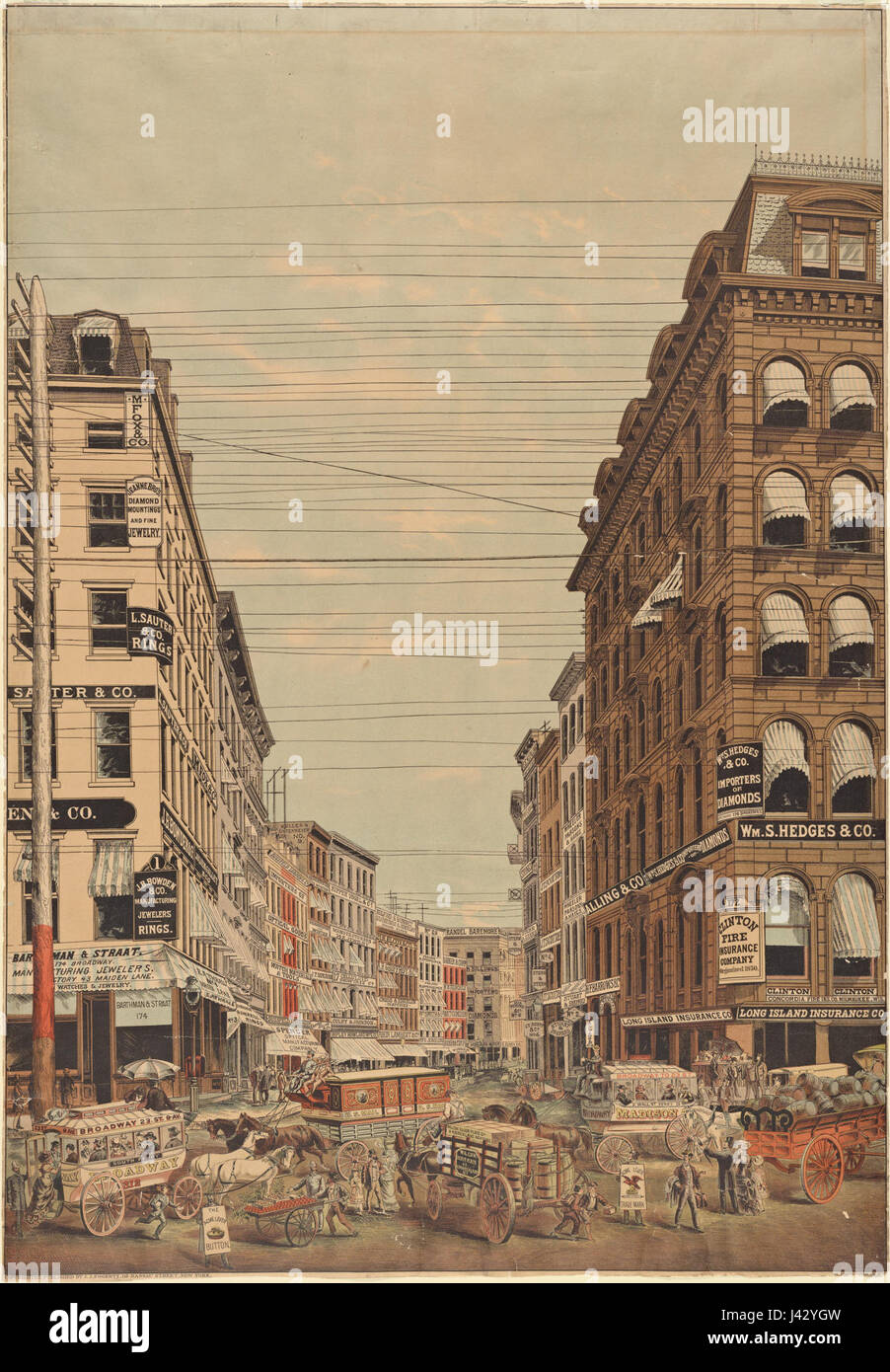 Maiden lane and new york hi-res stock photography and images