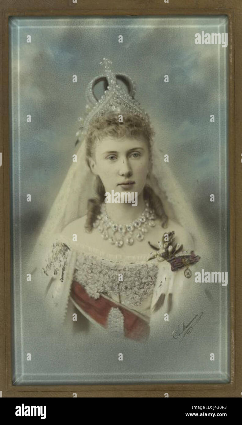 Mavra (Princess Elisabeth of Saxe Altenburg) in her wedding costume Stock Photo