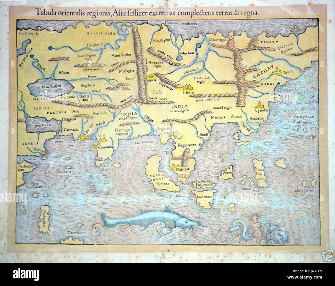 Map Of Asia 1560 Stock Photo Alamy map-of-asia-1560-stock-photo-alamy