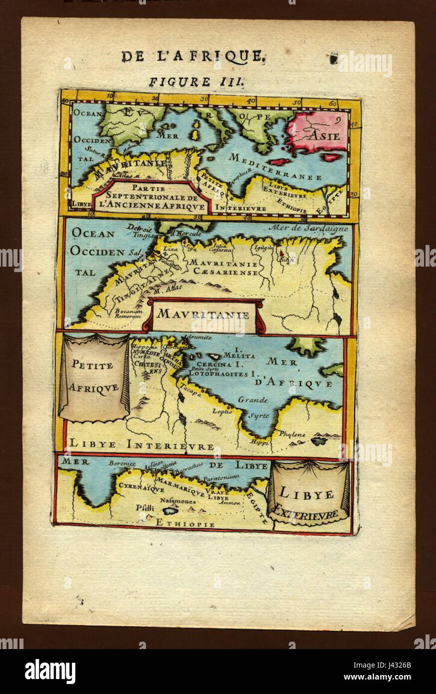 Map of the ancient northern coast, 1683 Stock Photo - Alamy
