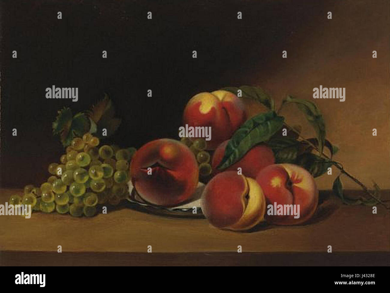 Margaretta Angelica Peale Peaches and Grapes Stock Photo Alamy