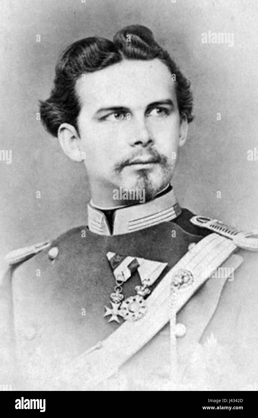 Ludwig II of Bavaria Stock Photo
