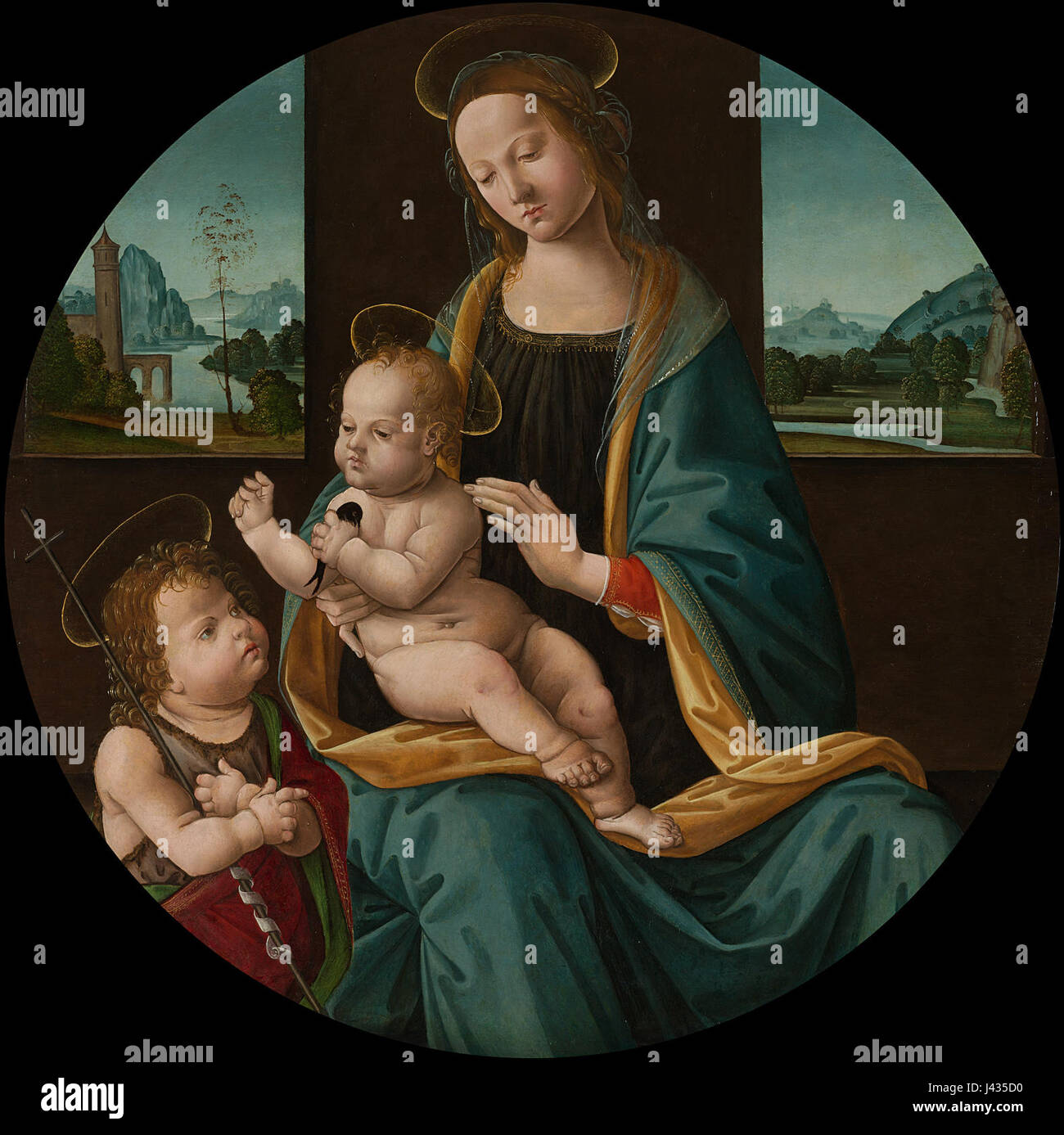 Maria met Christuskind en Johannes de Doper Rijksmuseum SK A 3012 Stock ...