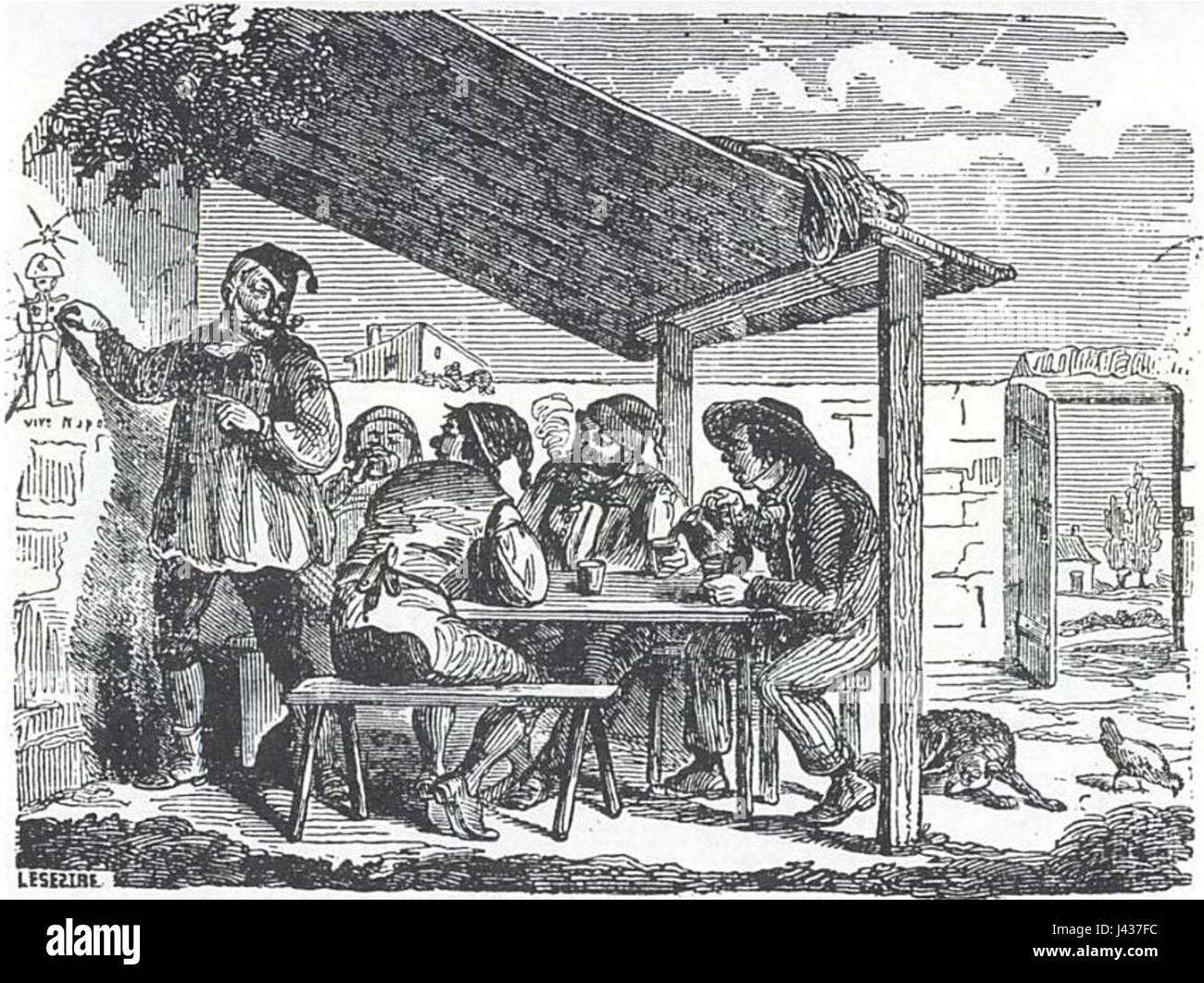 Les grelots de Momus 1849 Stock Photo