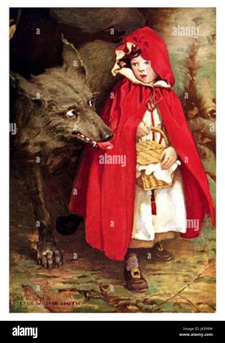 Little Red Riding Hood Art Cut Out Stock Images Pictures Alamy