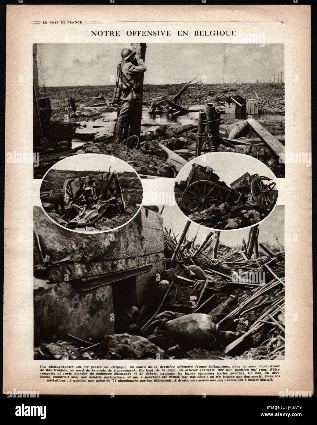 'Le Pays de France, No 151' is a publication or collection showcasing French culture and history. Page 9 likely features an article or image related to the regions or landmarks of France. Stock Photo